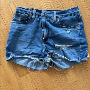 Levi high-rise shorts